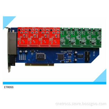 8 Ports Asterisk PCI Card, PCI Telephony Card 8 FXS/FXO (800P)